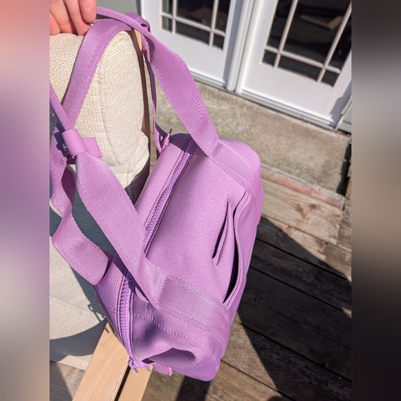 Dagne Dover Medium Landon Carryall, Orchid neoprene, like new - Picture 2 of 10